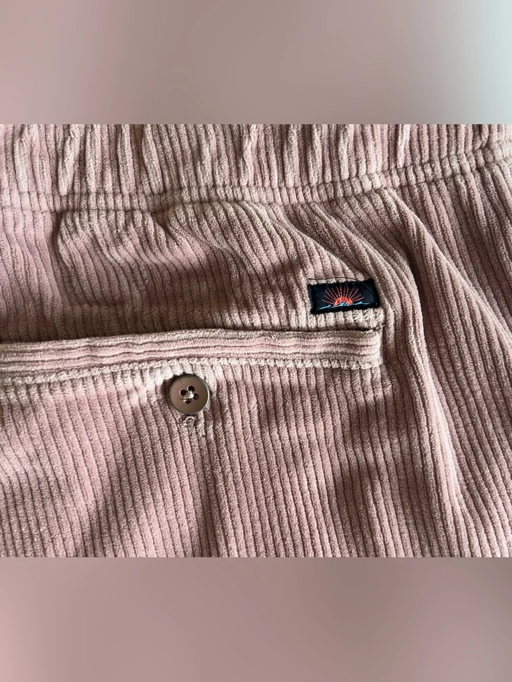Faherty Corduroy Flat Front Shorts in Dusty Rose